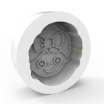Molde de Silicone Rosto Mamãe com Toalha na Cabeça Spa Autocuidado Relaxante