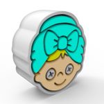 Molde de Silicone Rosto Mamãe com Toalha na Cabeça Spa Autocuidado Relaxante