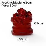 Molde de Silicone Saco Presentes de Natal Natalino Realista Luxo