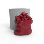 Molde de Silicone Saco Presentes de Natal Natalino Realista Luxo