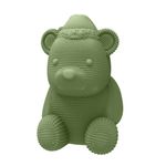 Molde de Silicone Urso de Natal Com Gorrinho Gorro Fofura Realista