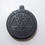 Molde Silicone Mensagem Feliz Natal Elegância Clássica Modelo 1