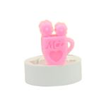 Molde Silicone Vasinho Mãe com Flores