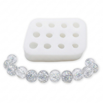 Molde de Silicone 12 Mini Pérolas