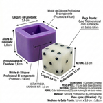Molde de Silicone Dado 6 Lados