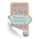 Etiqueta Adesiva - Produto Artesanal Mod.05 4,5x6cm C/ 10 (Pacote)