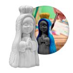 Escultura De Gesso Nossa Senhora 15cm Para Decoração E Lembranças