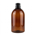 Frasco PET Ambar Cilíndrico 500ml 28/410 Saboneteira para Sabonete Líquido Hidratantes Cremes