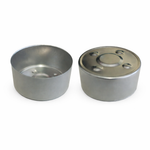 Vaso Alumínio para Vela Rechaud 3,6x1,8cm Ideal para Velas Artesanais