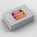 Etiqueta Adesiva para Produto Artesanal - Natural Ervas Bamboo Verão Tropical 4,3x4,3cm - 10 Unidades