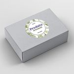 Etiqueta Adesiva para Produto Artesanal - Natural Ervas Bamboo Verão Tropical 4,3x4,3cm - 10 Unidades