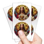 Etiqueta Adesiva Religiosa Religião Devoção Santos Católicos & Alta Definição 6x6cm - 10 unidades