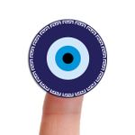 Etiqueta Adesiva - Olho Grego Mão de Fátima 4,3x4,3cm - 10 Unidades