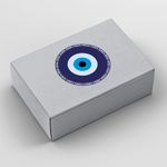 Etiqueta Adesiva - Olho Grego Mão de Fátima 4,3x4,3cm - 10 Unidades