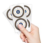 Etiqueta Adesiva - Olho Grego Mão de Fátima 4,3x4,3cm - 10 Unidades