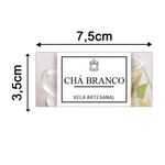 Etiqueta Adesiva Natural e Ervas 7,5x3,5cm - Pacote com 12 unidades