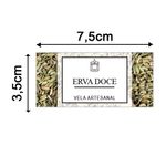 Etiqueta Adesiva Natural e Ervas 7,5x3,5cm - Pacote com 12 unidades