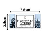 Etiqueta Adesiva Natural e Ervas 7,5x3,5cm - Pacote com 12 unidades