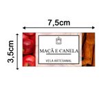 Etiqueta Adesiva Natural e Ervas 7,5x3,5cm - Pacote com 12 unidades