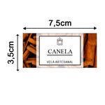 Etiqueta Adesiva Natural e Ervas 7,5x3,5cm - Pacote com 12 unidades