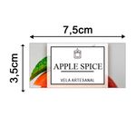 Etiqueta Adesiva Frutas 7,5x3,5cm - Pacote com 12 unidades