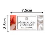 Etiqueta Adesiva Frutas 7,5x3,5cm - Pacote com 12 unidades