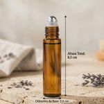 Frasco Vidro Roll-on 10ml Âmbar Sem Tampa 
