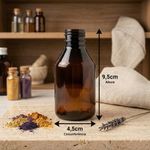 Frasco PET Âmbar Cilíndrico (24/410) 100 ml 