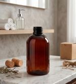 Frasco PET Âmbar Cilíndrico 100ml Rosca 24/410 Modelo 2
