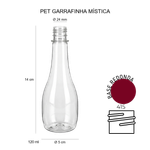 Frasco PET Garrafinha Mística 120ml 24/415