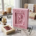 Molde de Silicone Barra Flor Dia das Mães Branco