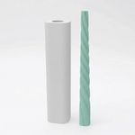 Molde de Silicone Vela Torcida 18cm Modelo 4 