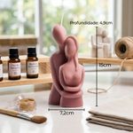 Forma de Silicone Casal se Abraçando Abraçado ideal para Vela Gesso