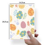 Papel Para Embalar Sabonete Offset (Sulfite) Coelho da Pascoa - 10 Unidades (14,5X20,5cm)