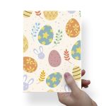 Papel Para Embalar Sabonete Offset (Sulfite) Coelho da Pascoa - 10 Unidades (14,5X20,5cm)