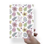 Papel Para Embalar Sabonete Offset (Sulfite) Coelho da Pascoa - 10 Unidades (14,5X20,5cm)