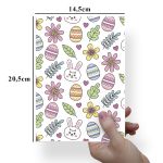 Papel Para Embalar Sabonete Offset (Sulfite) Coelho da Pascoa - 10 Unidades (14,5X20,5cm)