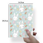 Papel Para Embalar Sabonete Offset (Sulfite) Coelho da Pascoa - 10 Unidades (14,5X20,5cm)