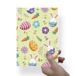 Papel Para Embalar Sabonete Offset (Sulfite) Coelho da Pascoa - 10 Unidades (14,5X20,5cm)