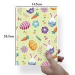 Papel Para Embalar Sabonete Offset (Sulfite) Coelho da Pascoa - 10 Unidades (14,5X20,5cm)