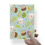 Papel Para Embalar Sabonete Offset (Sulfite) Coelho da Pascoa - 10 Unidades (14,5X20,5cm)