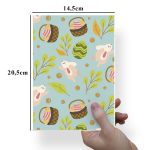 Papel Para Embalar Sabonete Offset (Sulfite) Coelho da Pascoa - 10 Unidades (14,5X20,5cm)