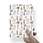 Papel Para Embalar Sabonete Offset (Sulfite) Coelho da Pascoa - 10 Unidades (14,5X20,5cm)