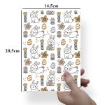 Papel Para Embalar Sabonete Offset (Sulfite) Coelho da Pascoa - 10 Unidades (14,5X20,5cm)