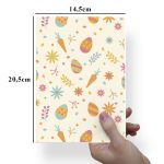 Papel Para Embalar Sabonete Offset (Sulfite) Coelho da Pascoa - 10 Unidades (14,5X20,5cm)