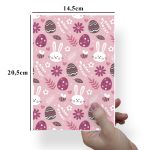 Papel Para Embalar Sabonete Offset (Sulfite) Coelho da Pascoa - 10 Unidades (14,5X20,5cm)