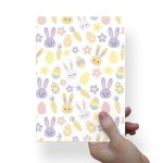 Papel Para Embalar Sabonete Offset (Sulfite) Coelho da Pascoa - 10 Unidades (14,5X20,5cm)