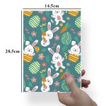 Papel Para Embalar Sabonete Offset (Sulfite) Coelho da Pascoa - 10 Unidades (14,5X20,5cm)