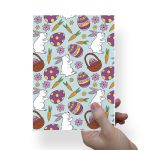 Papel Para Embalar Sabonete Offset (Sulfite) Coelho da Pascoa - 10 Unidades (14,5X20,5cm)