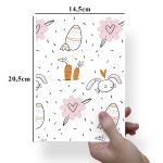 Papel Para Embalar Sabonete Offset (Sulfite) Coelho da Pascoa - 10 Unidades (14,5X20,5cm)